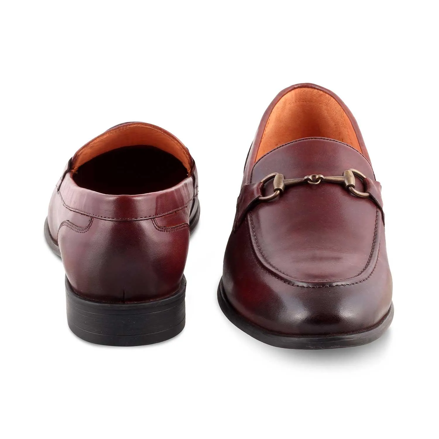 The Pierre Brown Men's Leather Horse-Bit Loafers Tresmode