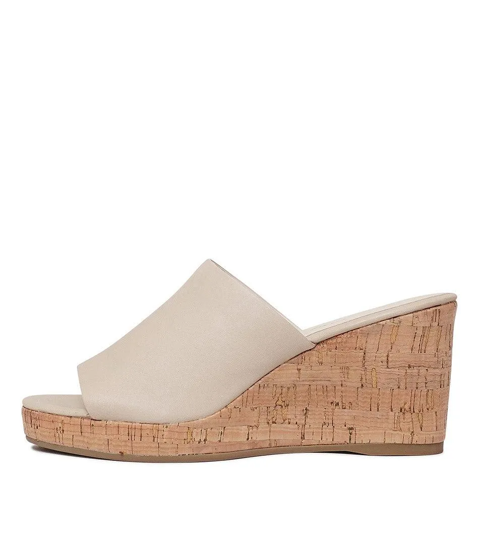 Walars Almond Leather Wedges