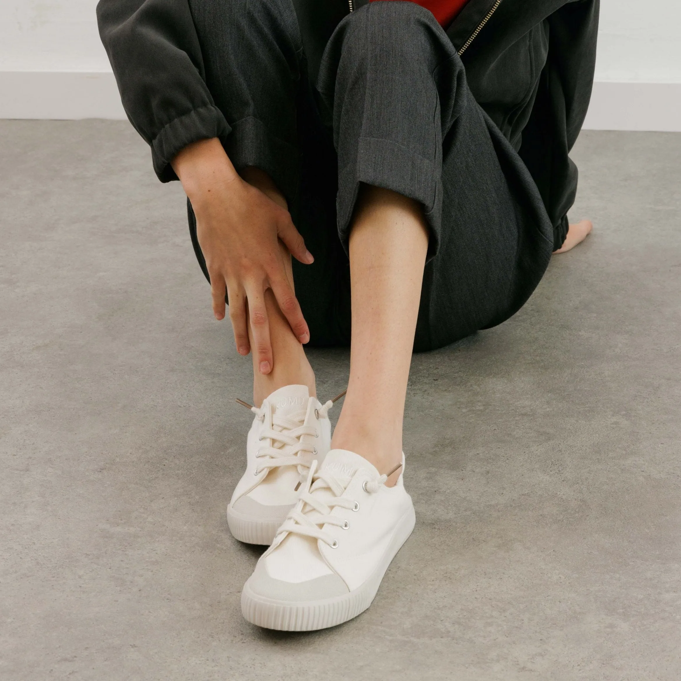 White Slip-On sneakers