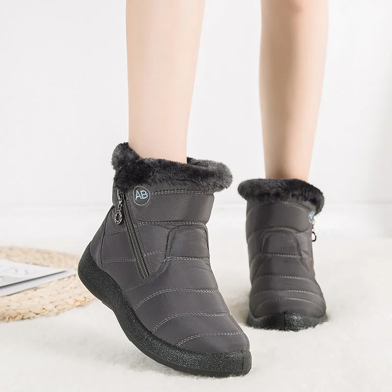 Women Boots Waterproof Snow Boots Female Plush Winter Boots Women Warm Ankle Botas