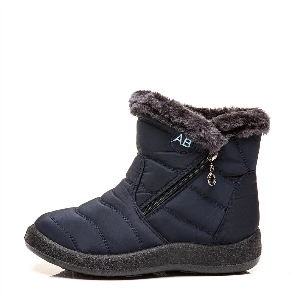 Women Boots Waterproof Snow Boots Female Plush Winter Boots Women Warm Ankle Botas