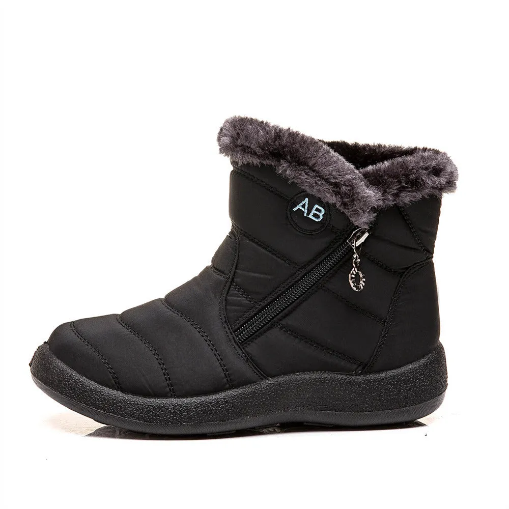 Women Boots Waterproof Snow Boots Female Plush Winter Boots Women Warm Ankle Botas